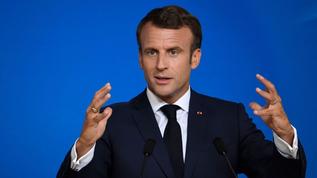 French moderate President Emmanuel Macron is running again.